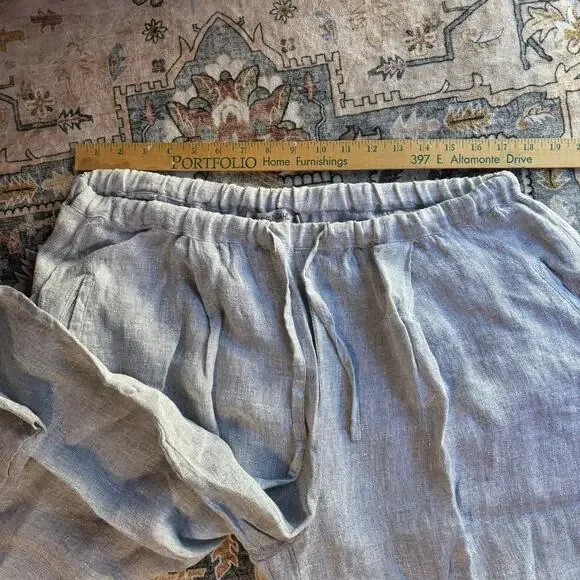 Ivan Grundahl Linen Barrel Leg Oversized Pants Artsy Comfy Loose fit Bottoms 38 - Picture 8 of 11